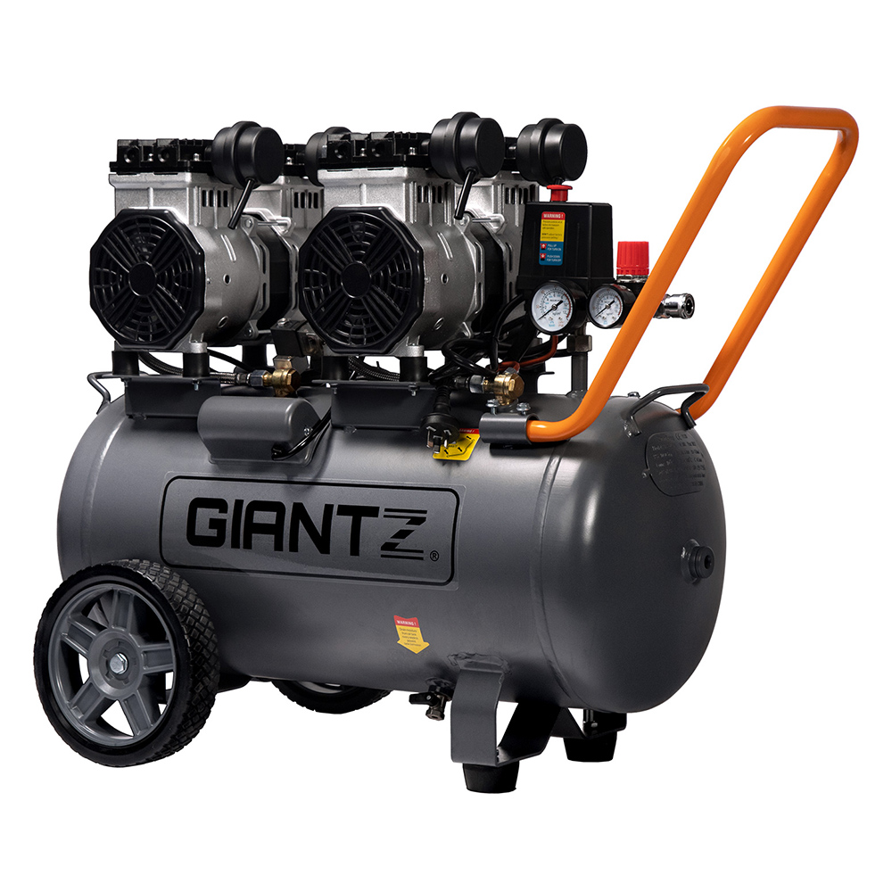 Giantz 50L Air Compressor 200L/min 3.0HP Oil-Free Quiet Electric Portable Air Inflator - Image 1