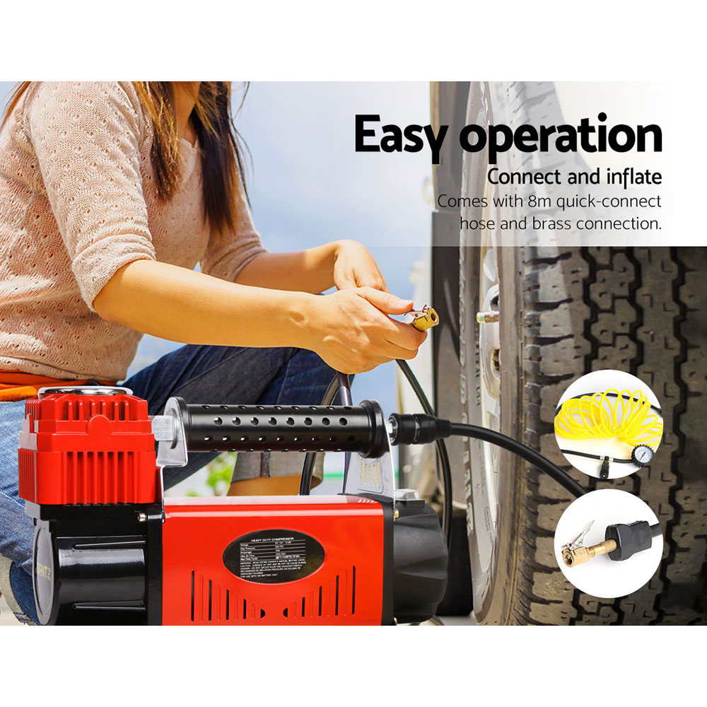 Giantz Air Compressor 12V 4x4 Tyre 320L/min Deflator Inflator Car Truck Portable - Image 3