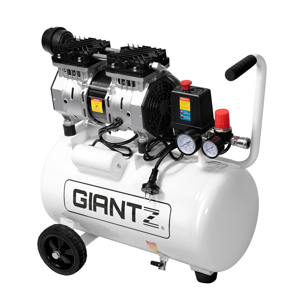 Giantz 24L Air Compressor 40 L/min 115psi Oil-Free Electric Portable Inflator - Image 1