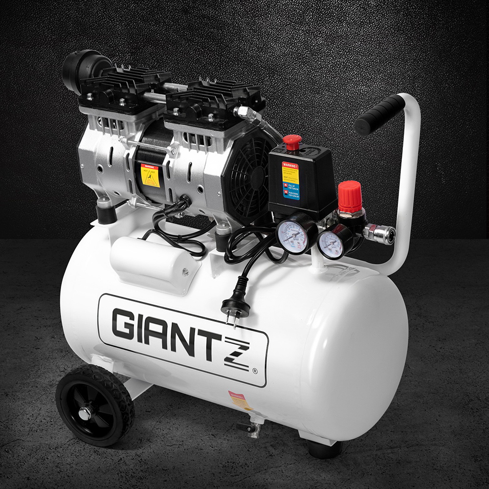 Giantz 24L Air Compressor 40 L/min 115psi Oil-Free Electric Portable Inflator - Image 7