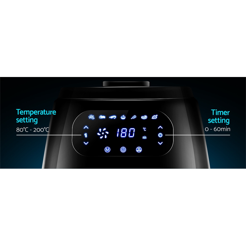 Devanti Air Fryer 8.5L LCD Fryers - Image 5