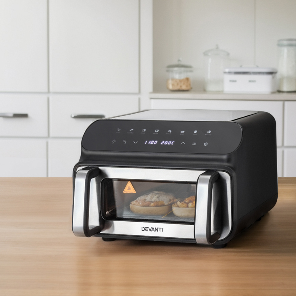 Devanti Air Fryer 10L LCD Kitchen Oven - Image 1