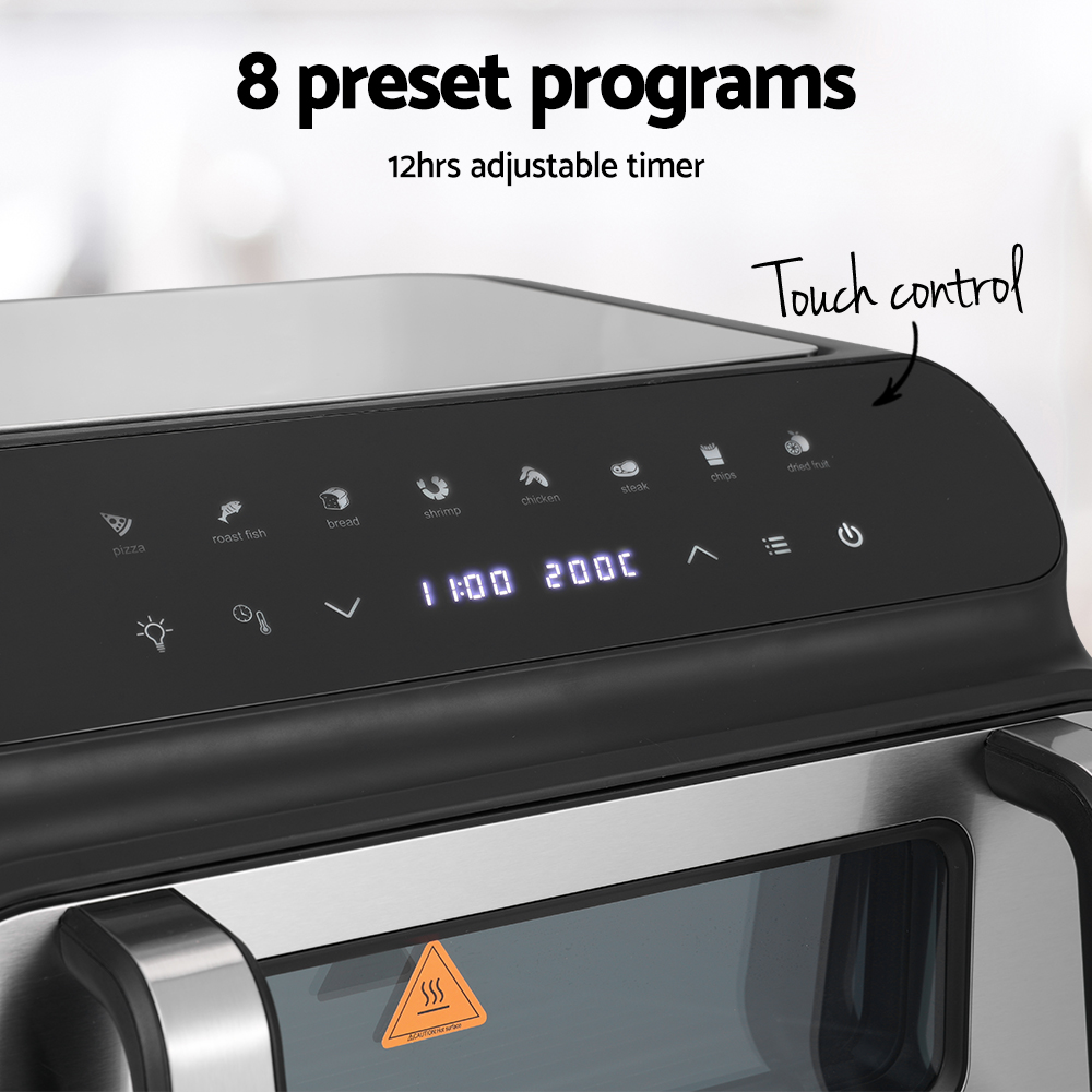 Devanti Air Fryer 10L LCD Kitchen Oven - Image 4