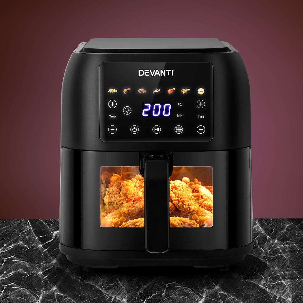 Devanti Air Fryer 8L LCD Fryers - Image 1
