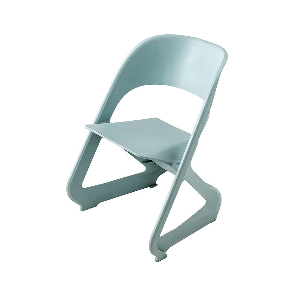 ArtissIn Set of 4 Dining Chairs Office Cafe Lounge Seat Stackable Plastic Leisure Chairs Blue - Image 8
