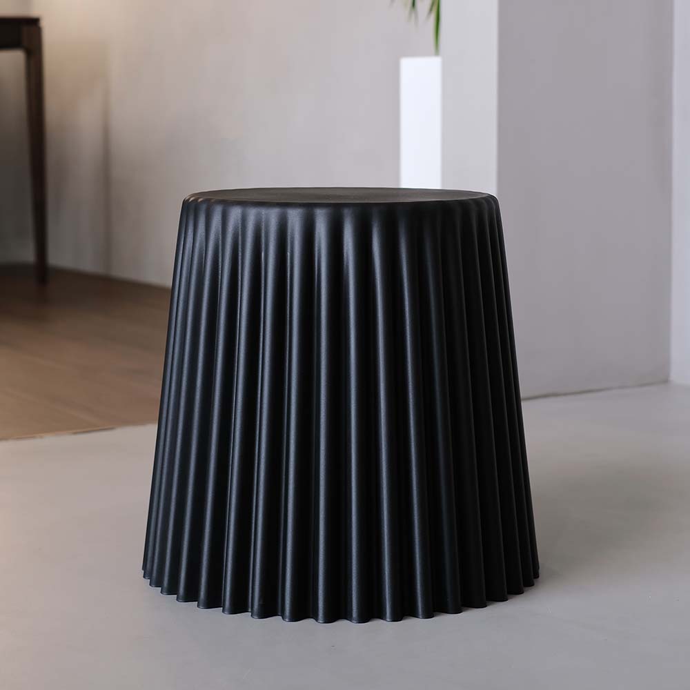 Artiss 2x Bar Stools Cupcake Plastic Foot Stool Black - Image 1