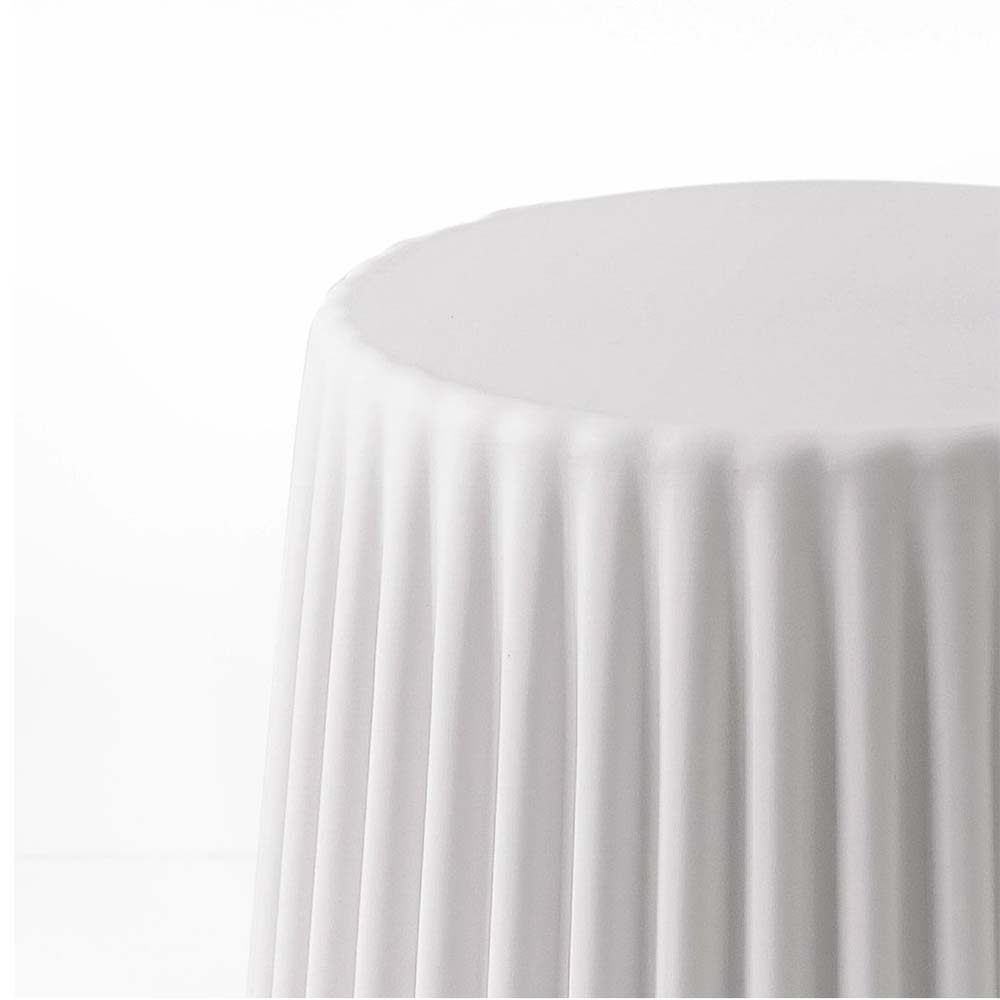 Artiss 2x Bar Stools Cupcake Plastic Foot Stool White - Image 4