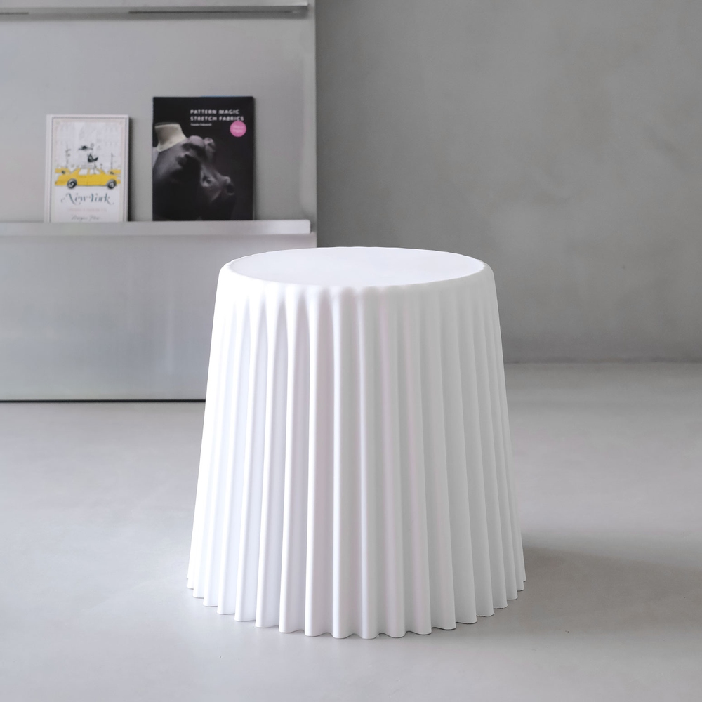 Artiss Set of 4 Cupcake Bar Stools Stackable Foot Stool White - Image 4