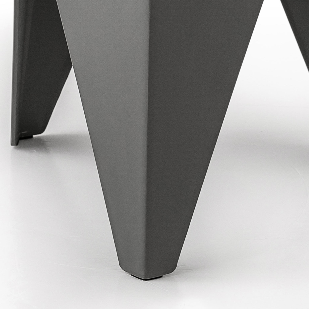 Artiss 4PC Puzzle Stool Bar Stools Stackable Grey - Image 6