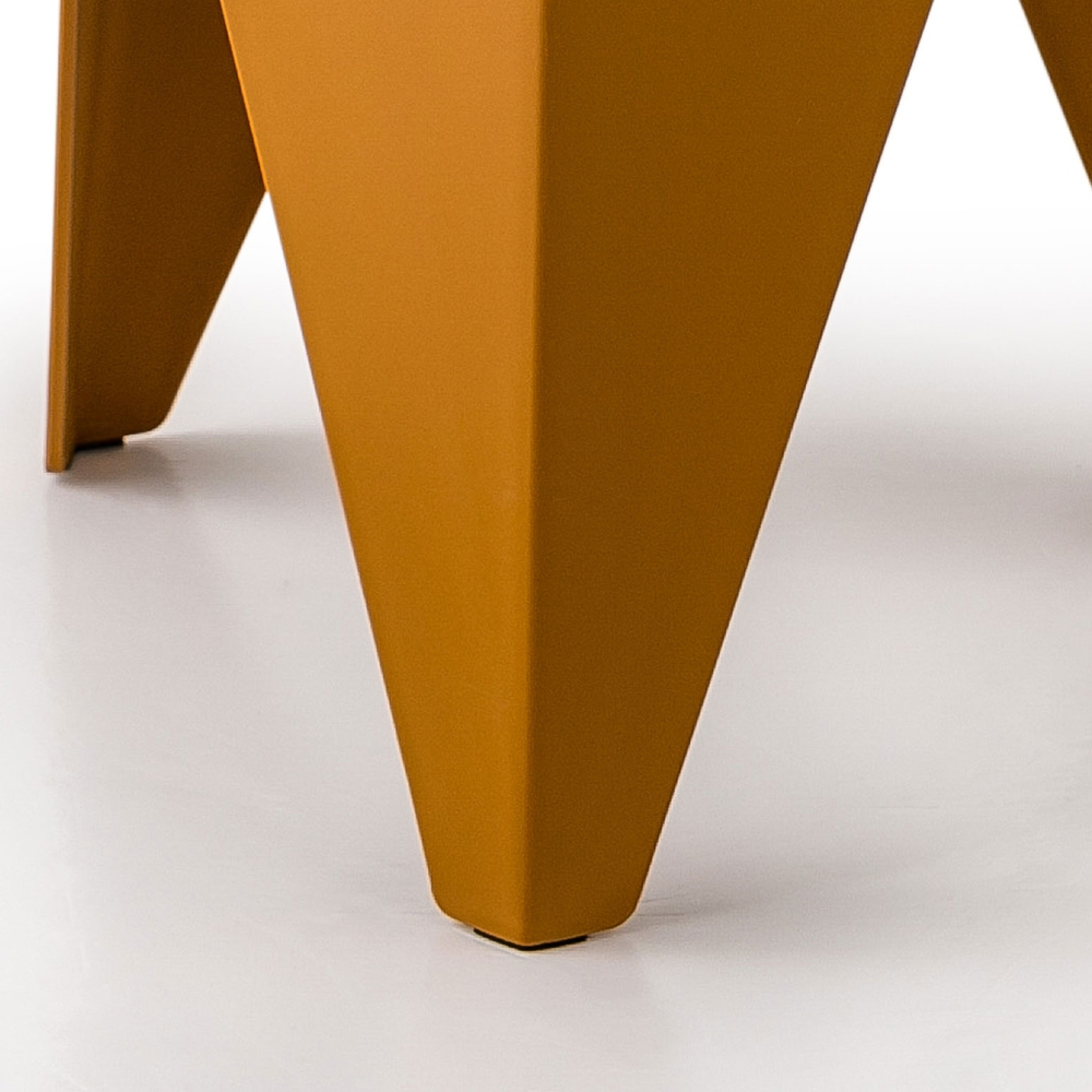 Artiss 4PC Puzzle Stool Bar Stools Stackable Yellow - Image 6