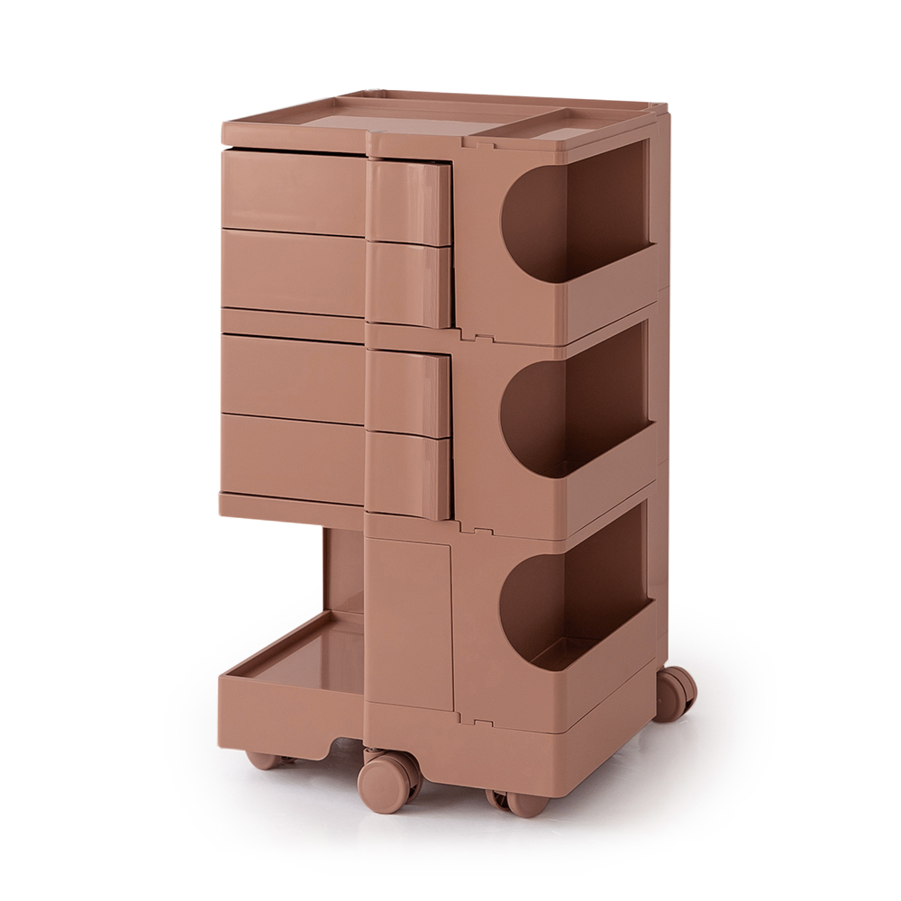 ArtissIn Storage Trolley Bedside Table 5 Tier Cart Boby Replica Pink - Image 1