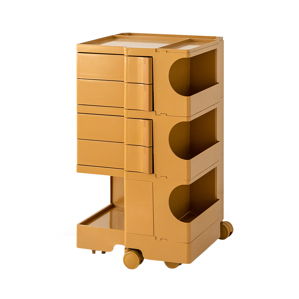 ArtissIn Storage Trolley Bedside Table 5 Tier Cart Boby Replica Yellow - Image 1