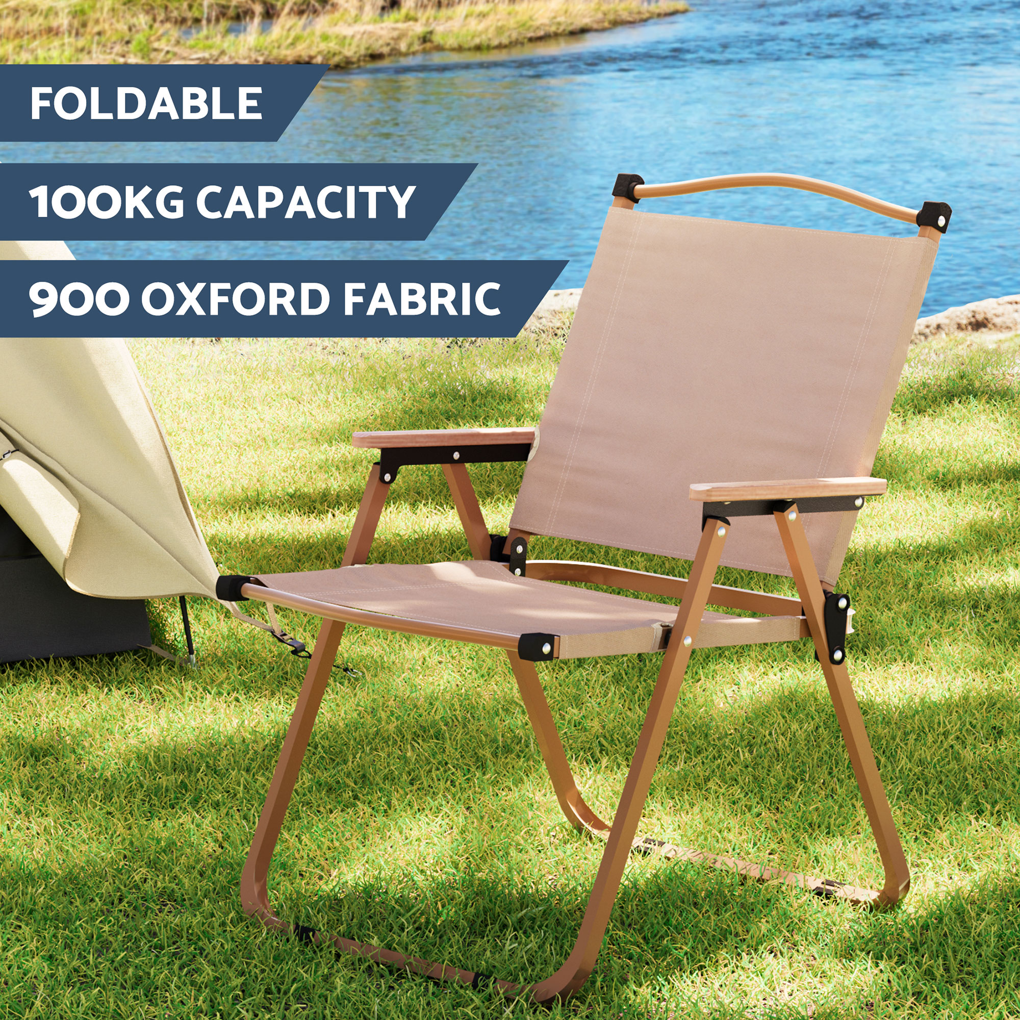 Weisshorn 7pc Camping Table Chair Set Outdoor Folding Aluminium Portable Picnic - Image 4