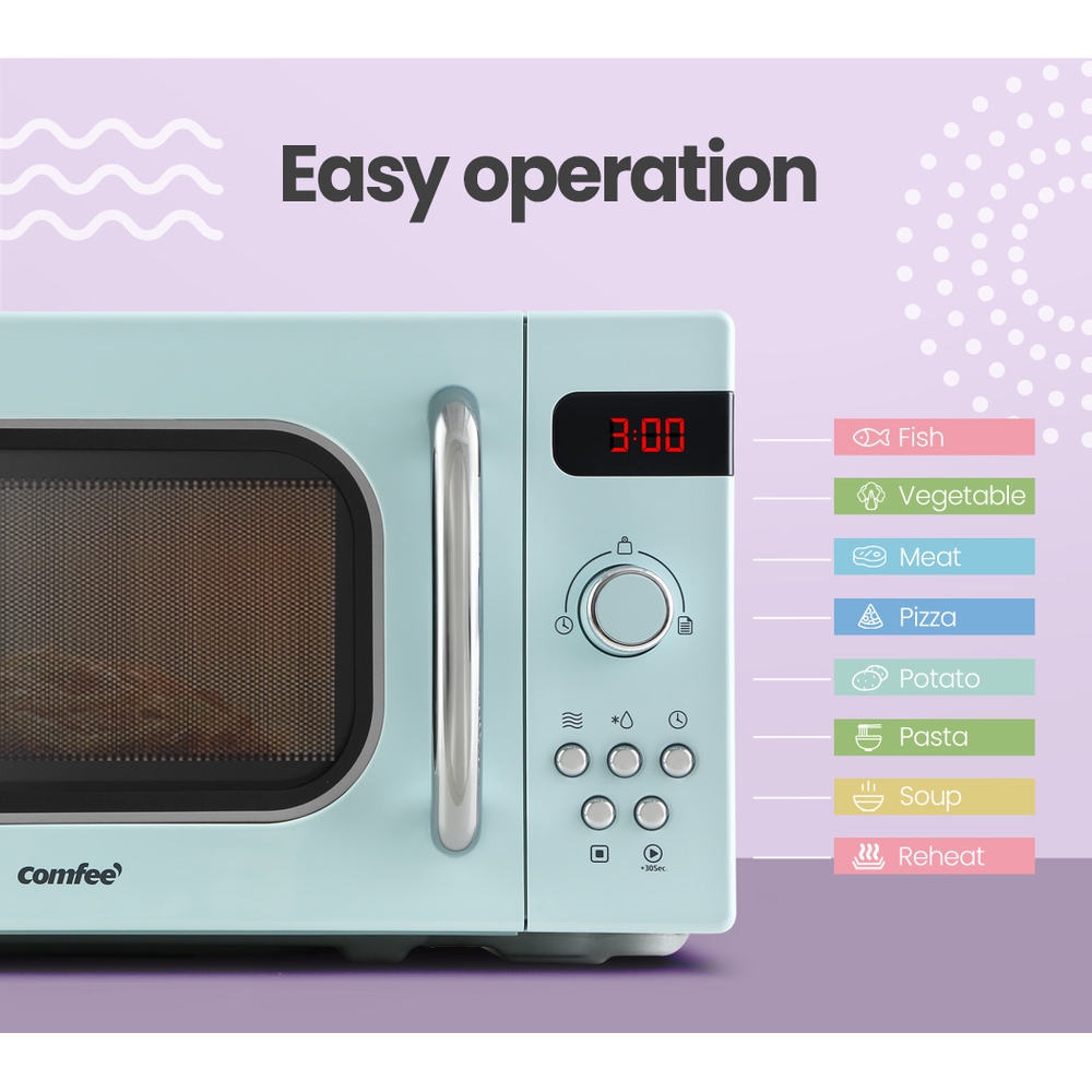 Comfee 20L Microwave Oven 800W Green - Image 4