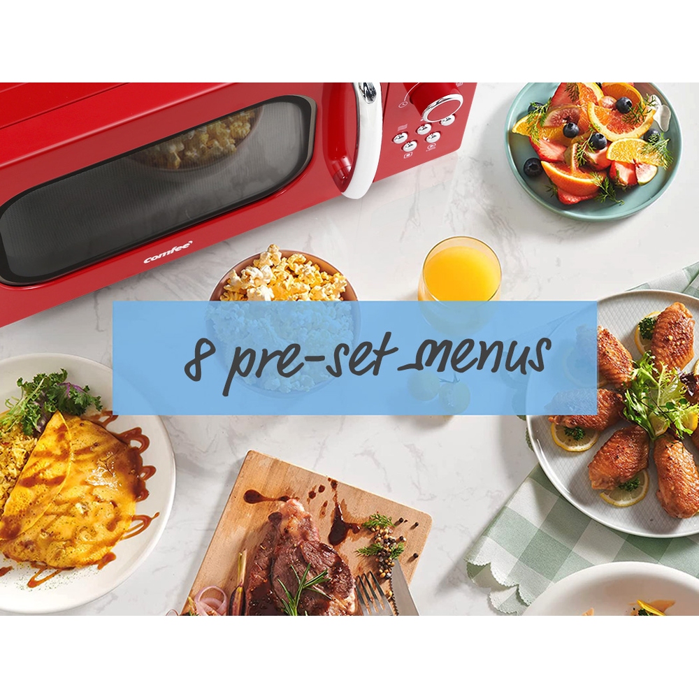 Comfee 20L Microwave Oven 800W Red - Image 5