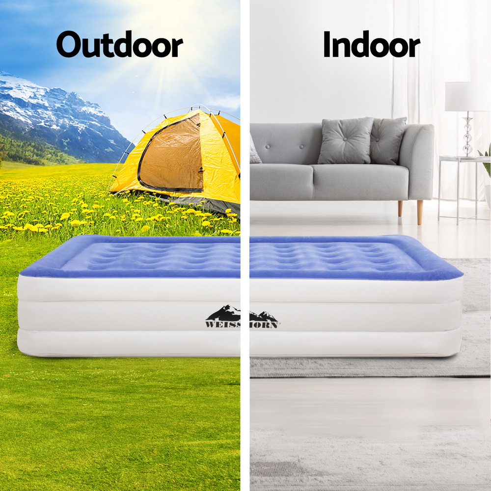 Weisshorn Air Mattress Single Inflatable Bed 46cm Cube Airbed - Image 4