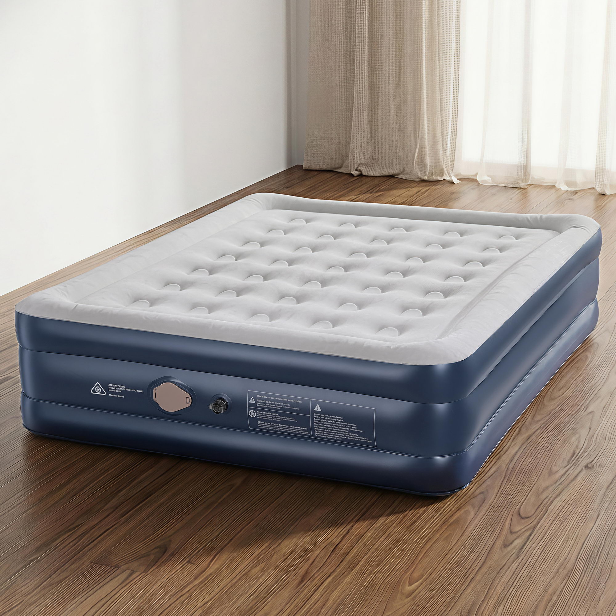 Weisshorn Air Mattress Queen Inflatable Bed 46cm Air bed Cube - Image 1