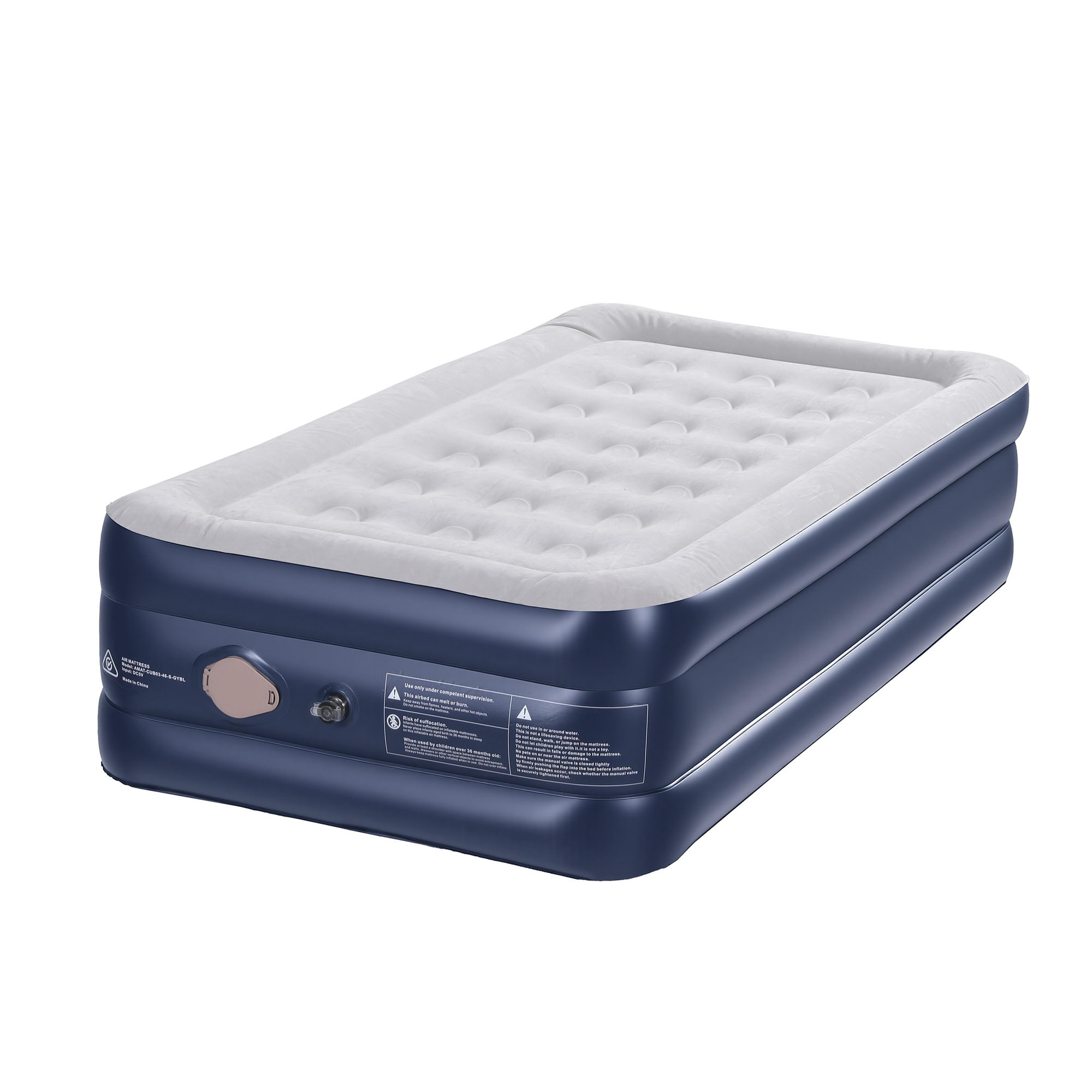 Weisshorn Air Mattress Single Inflatable Bed 46cm Air bed Cube - Image 2