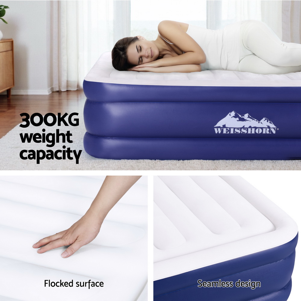 Weisshorn Air Mattress Queen Inflatable Bed Air bed 51cm - Image 5
