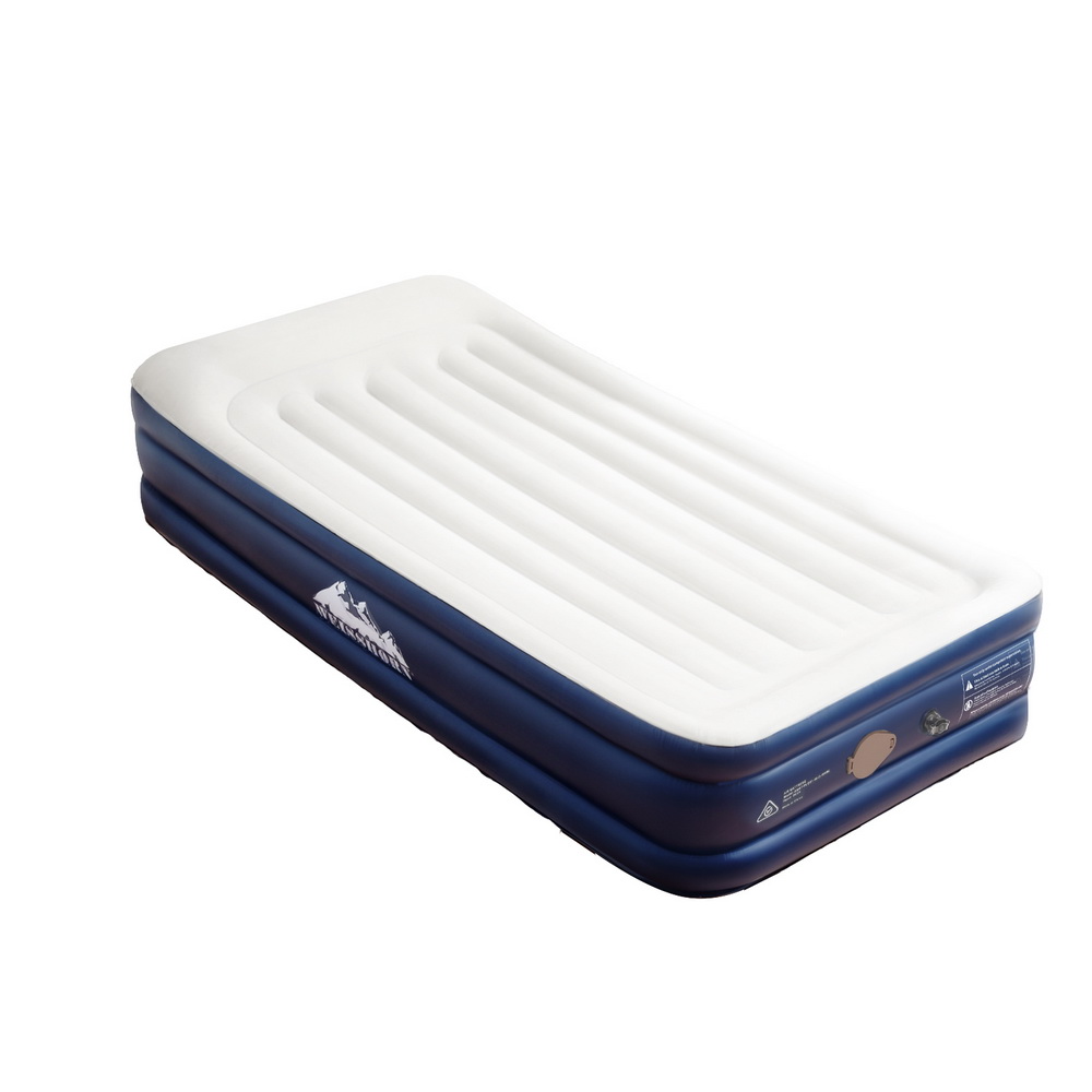 Weisshorn Air Mattress Single Inflatable Bed 46cm Air bed Grey - Image 1