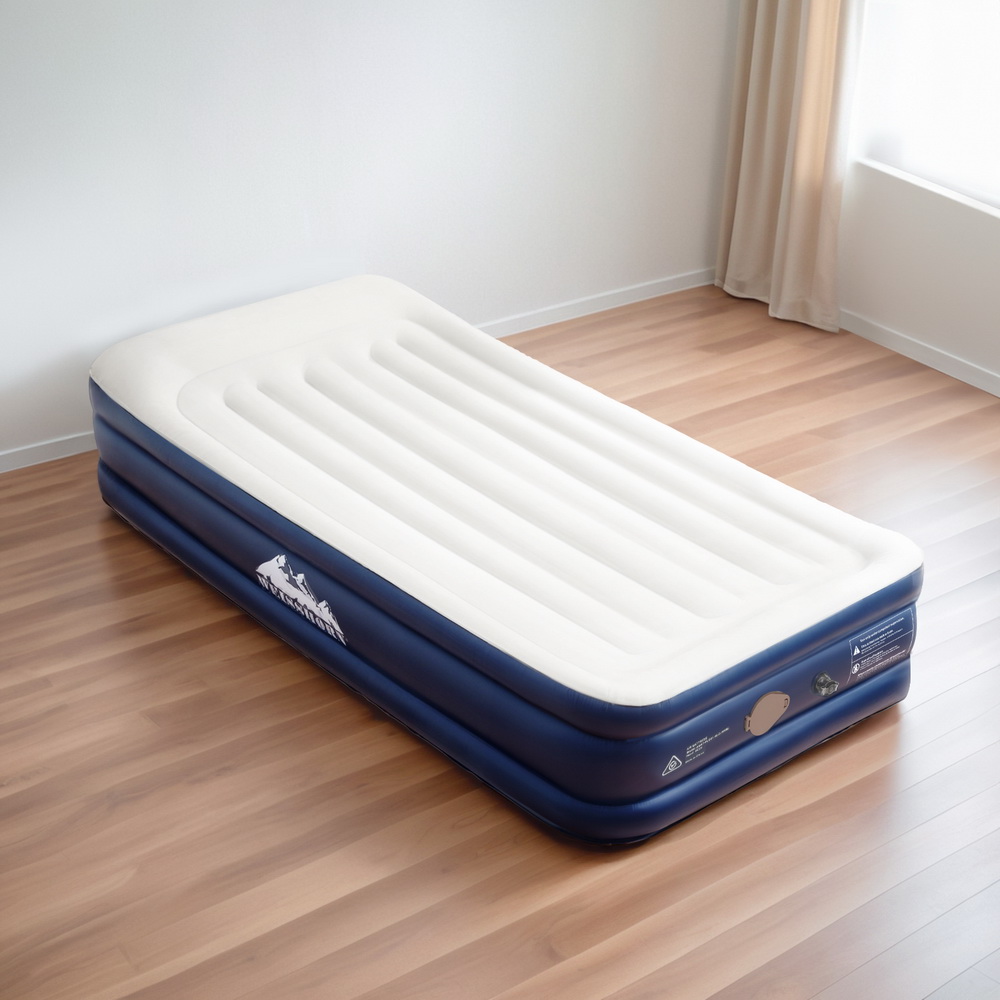 Weisshorn Air Mattress Single Inflatable Bed 46cm Air bed Grey - Image 7