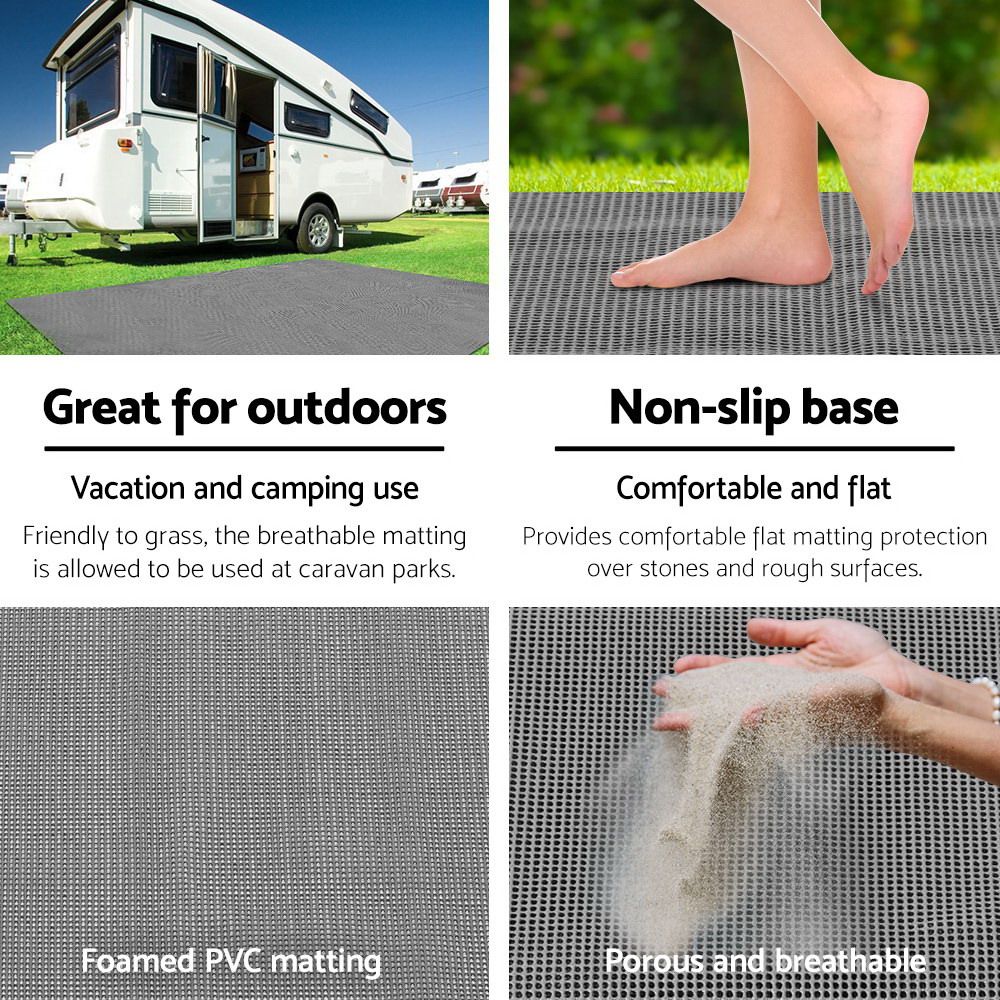 Weisshorn 7M X 2.5M Annex Matting Floor Mats Mesh Caravan Camping Annexe - Image 5