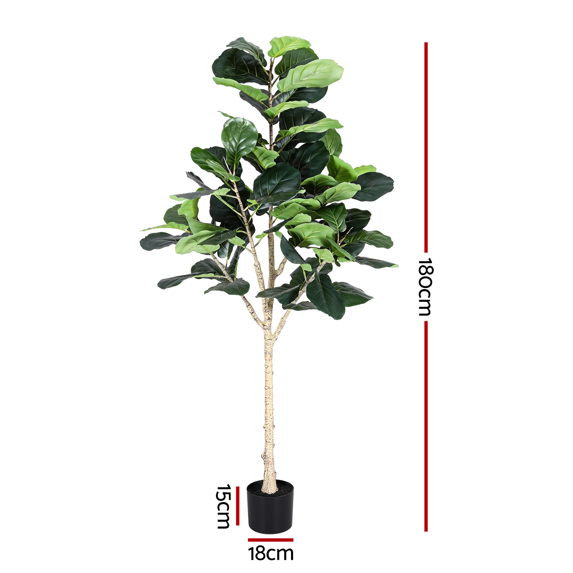 Artiss 180cm Artificial Fiddle Tree Faux Trees Indoor Decor Artificial Plants Lifelike Plant 1.8M - Image 3