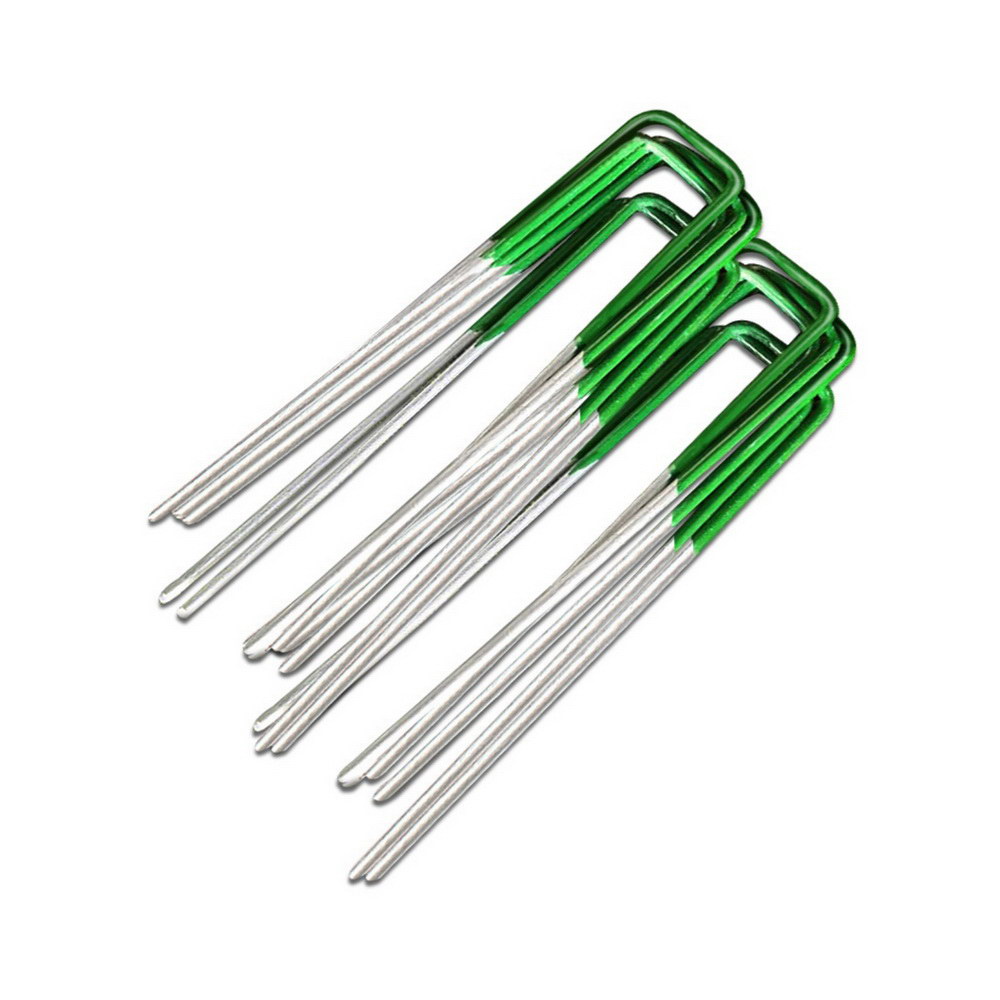 Prime Turf Artificial Grass 50pcs Synthetic Pins Fake Lawn Turf Weed Mat Pegs Joining Tape - Image 1