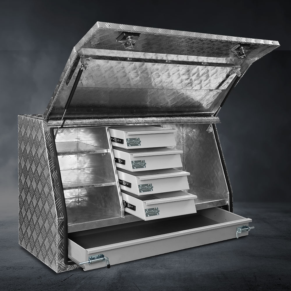 Giantz Aluminium Ute Tool Box Drawers Storage Truck Trailer Lock - Image 8