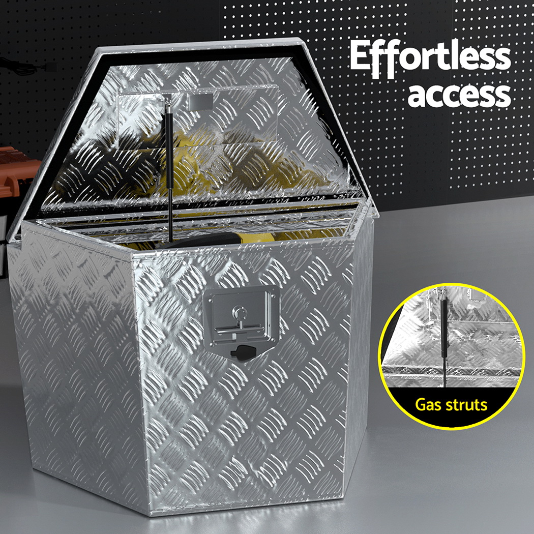 Giantz Aluminium Ute Tool Box Storage Lock Box Ute Trailer Vehicle Truck - Image 4