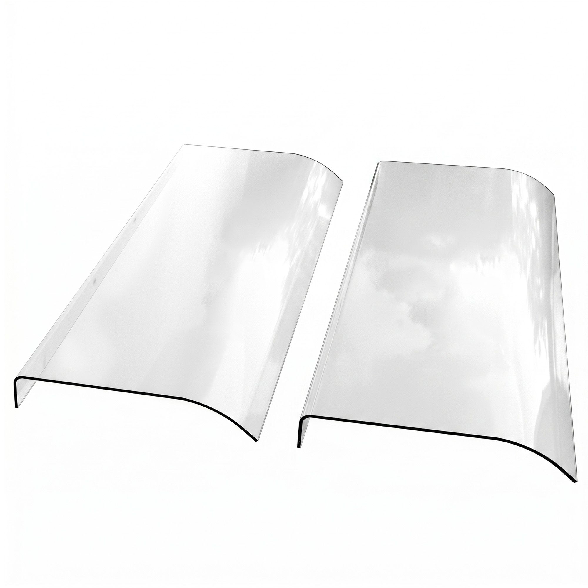 Instahut Window Door Awning 0.4mx2m Transparent - Image 1