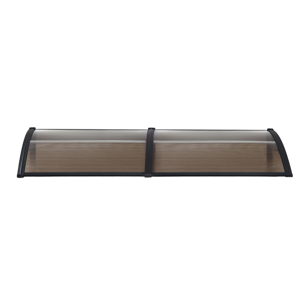Instahut Window Door Awning 0.8mx2m Brown - Image 3