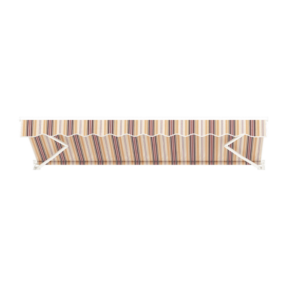 Instahut Retractable Folding Arm Awning Motorised Sunshade 3Mx2.5M Beige Brown - Image 4