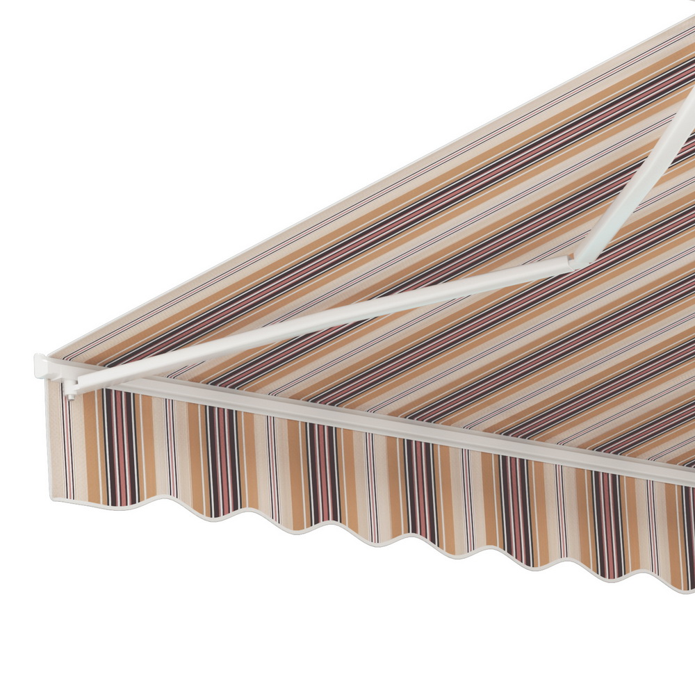 Instahut Retractable Folding Arm Awning Motorised Sunshade 3Mx2.5M Beige Brown - Image 5