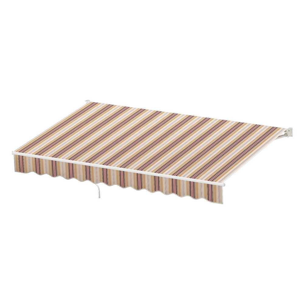 Instahut Retractable Folding Arm Awning Motorised Sunshade 3Mx2.5M Beige Brown - Image 7