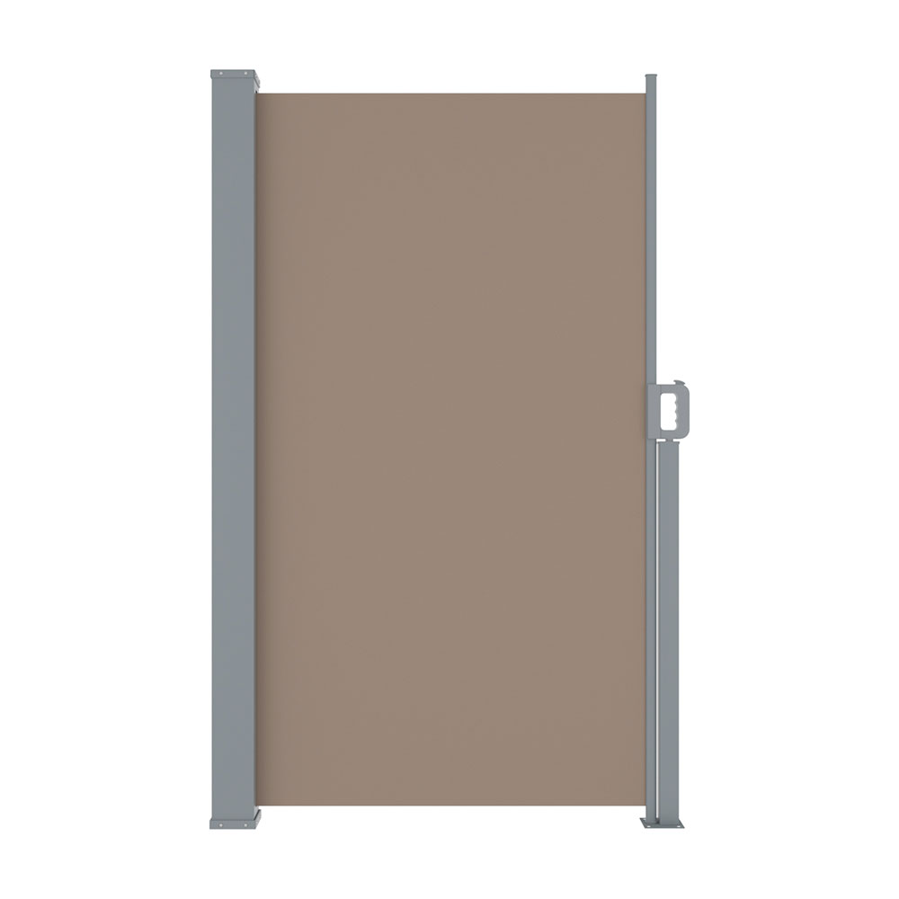 Instahut Side Awning Sun Shade Outdoor Blinds Retractable Screen 1.8X3M Brown - Image 4
