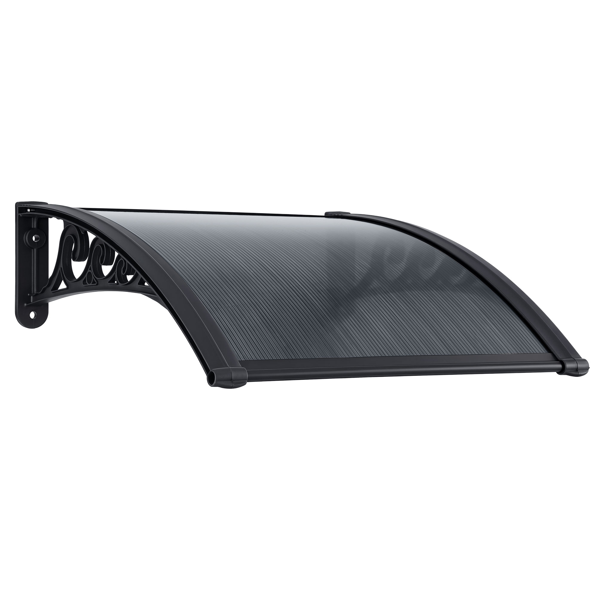 Instahut Window Awning Drainage 0.6mx0.6m Outdoor Grey - Image 1