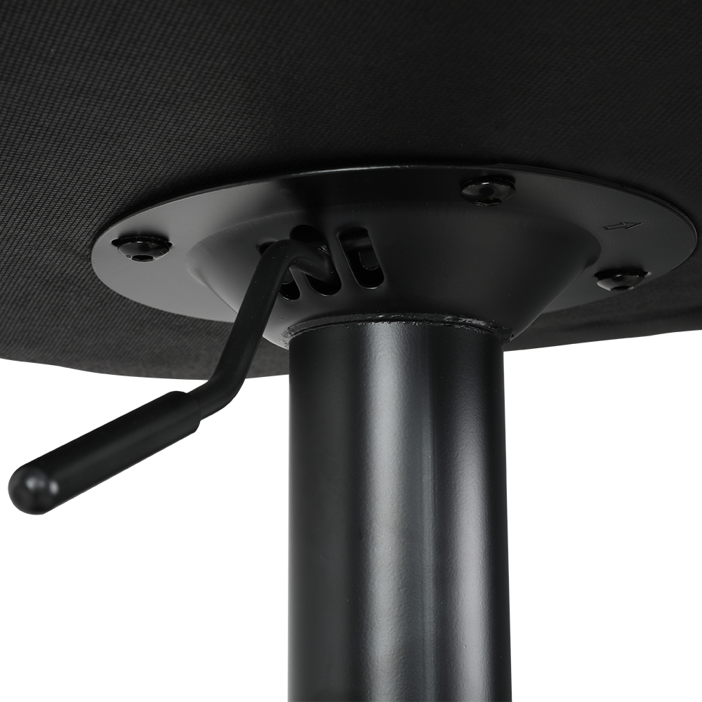 Artiss 2x Bar Stools Kitchen Swivel Bar Stool Gas Lift Chairs Barstools Black - Image 3
