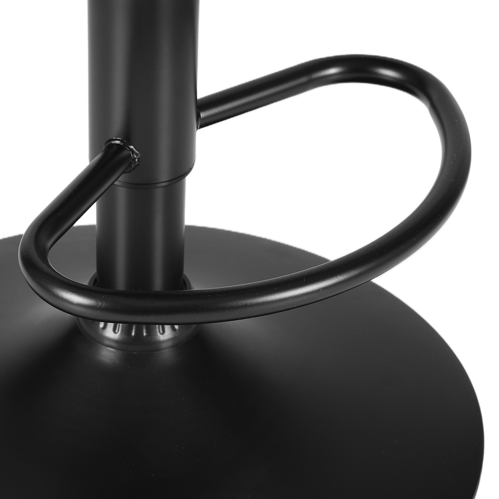 Artiss 2x Bar Stools Kitchen Swivel Bar Stool Gas Lift Chairs Barstools Black - Image 4