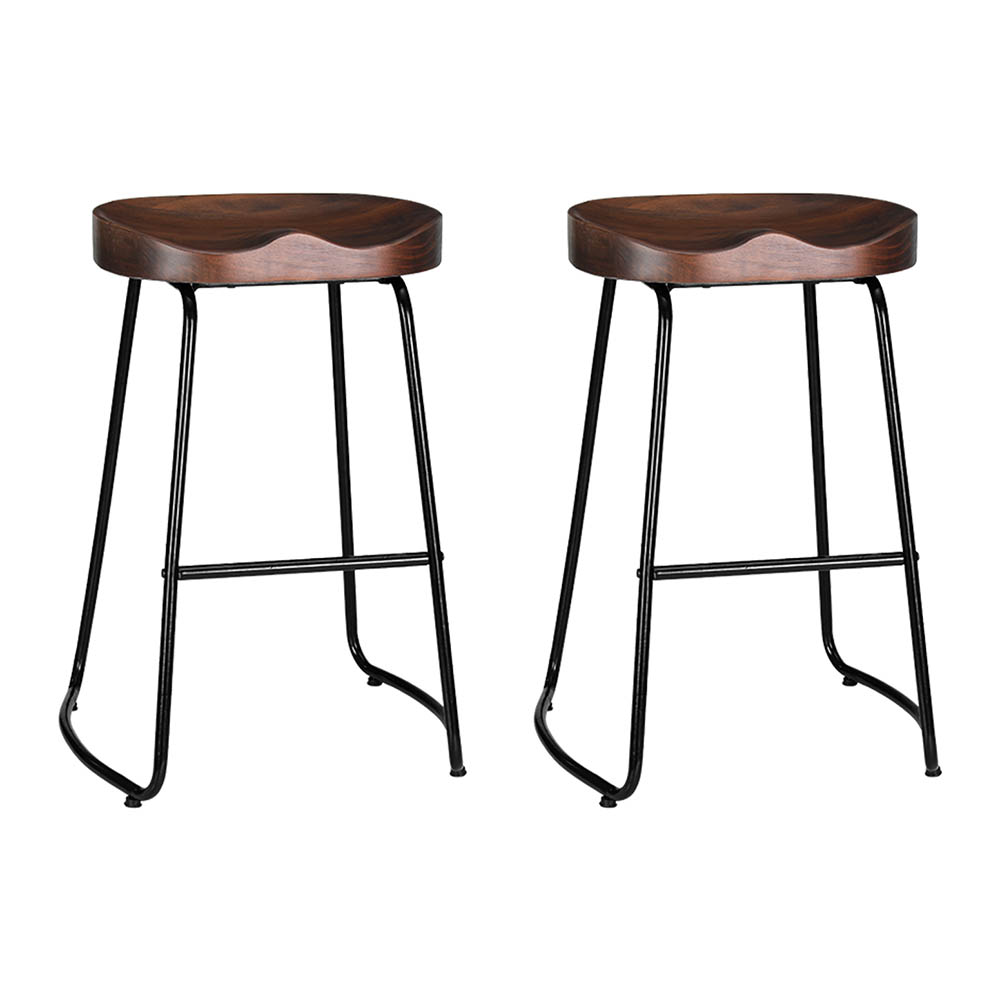 Artiss 2x Bar Stools Tractor Seat 65cm - Image 8