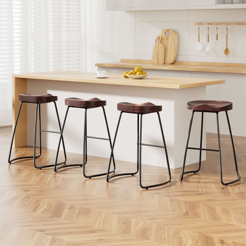 Artiss 4x Bar Stools Tractor Seat 65cm - Image 1