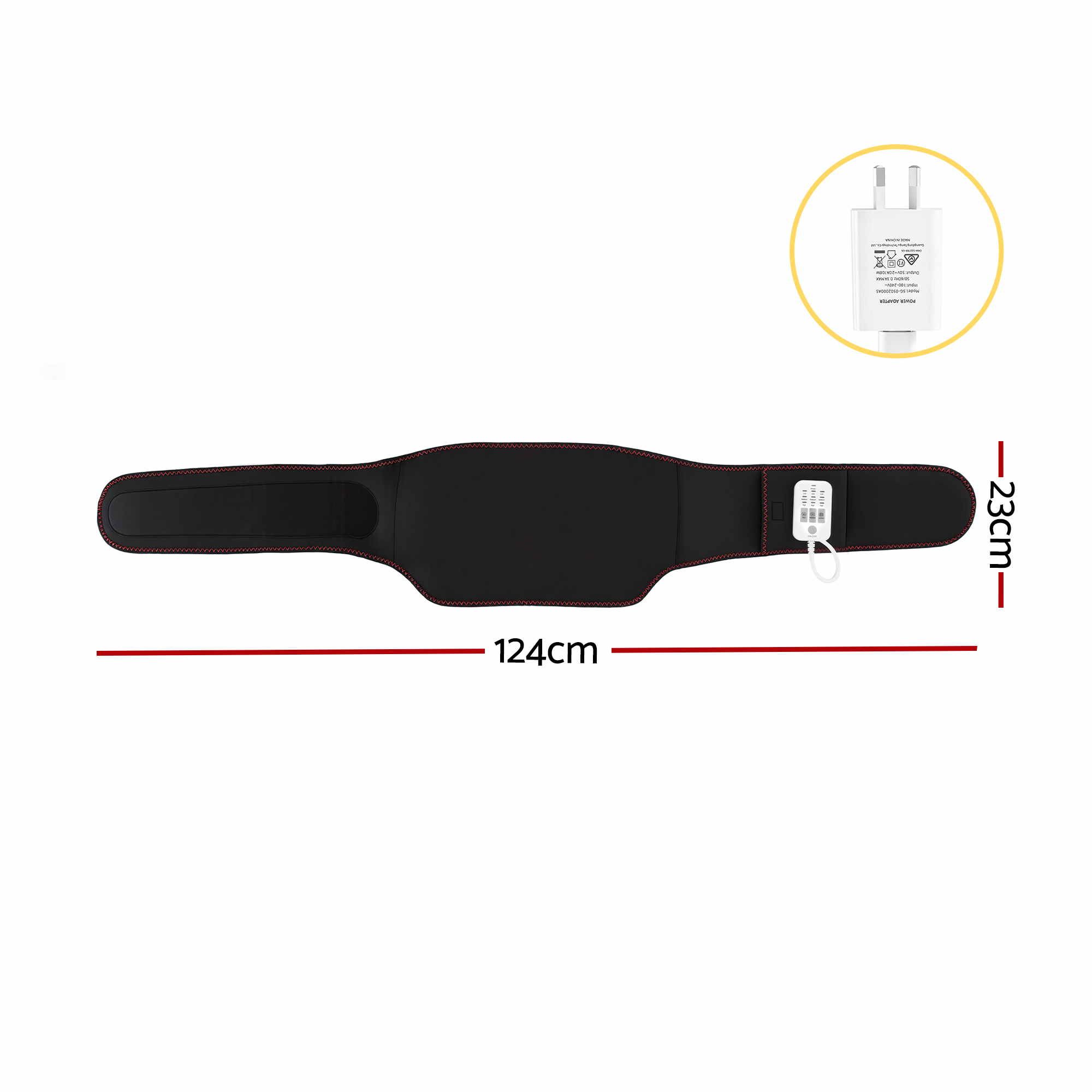Livemor Back Massager for Sciatica Relief, Airbag Traction and Heat Lumbar Support Belt, 124cm - Image 2