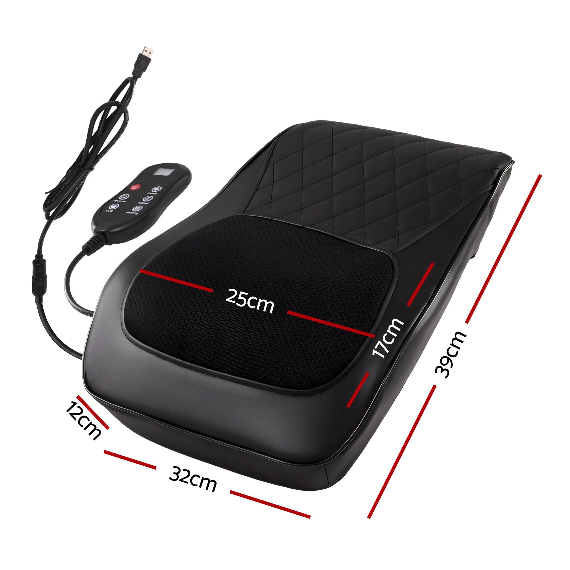 Livemor Back Massager with Heat and Traction, Neck and Shoulder Massage Pillow, Ergonomic Backrest for Office Chair & Sofa, Lumbar Support Cushion with 2-Level Thermal Relief, 6 Modes for Cervical & Full Body Pain Relief, Large - Image 2