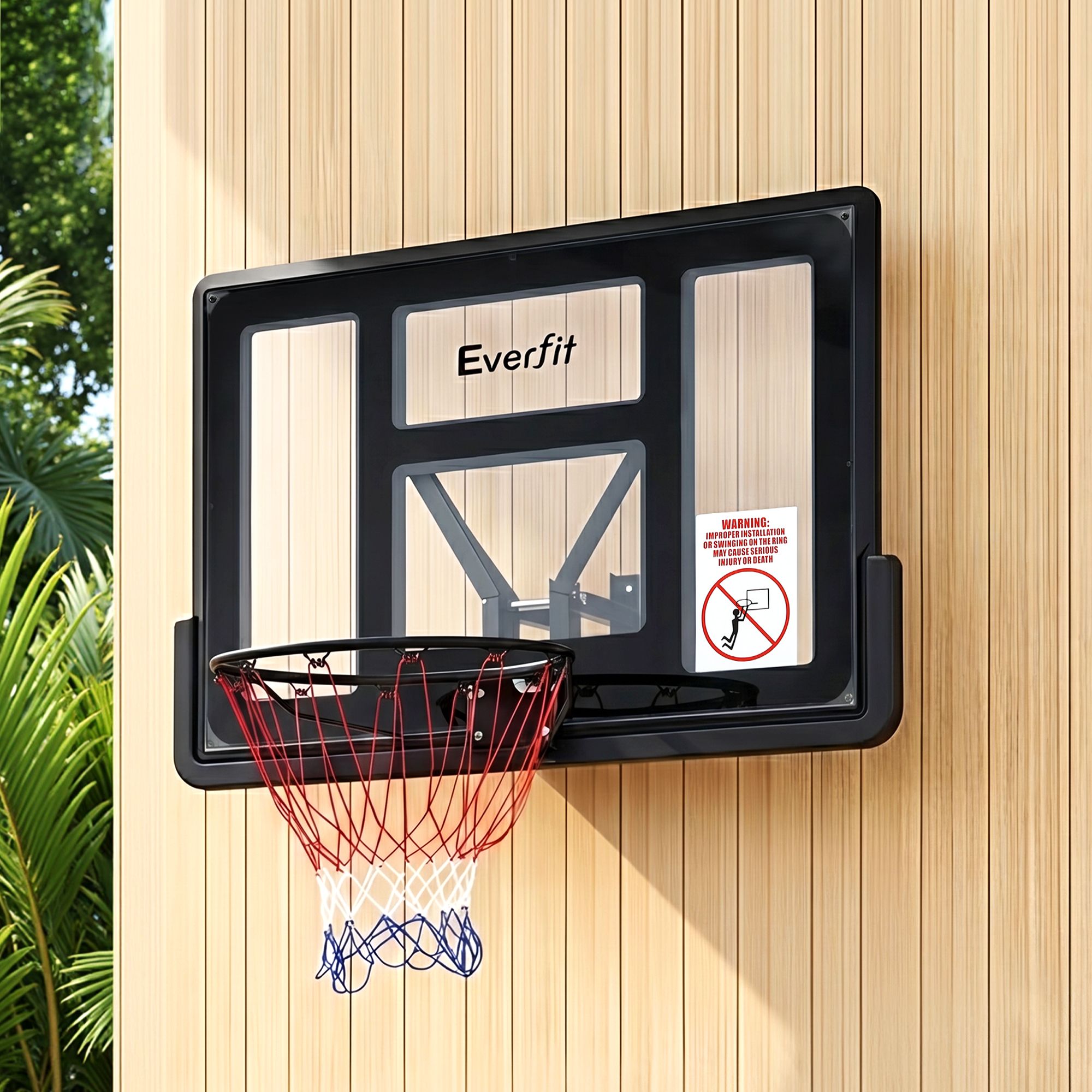 Everfit 43-Inch Wall Mount Kids Basketball Hoop Backboard Indoor Outdoor Sports - Image 1