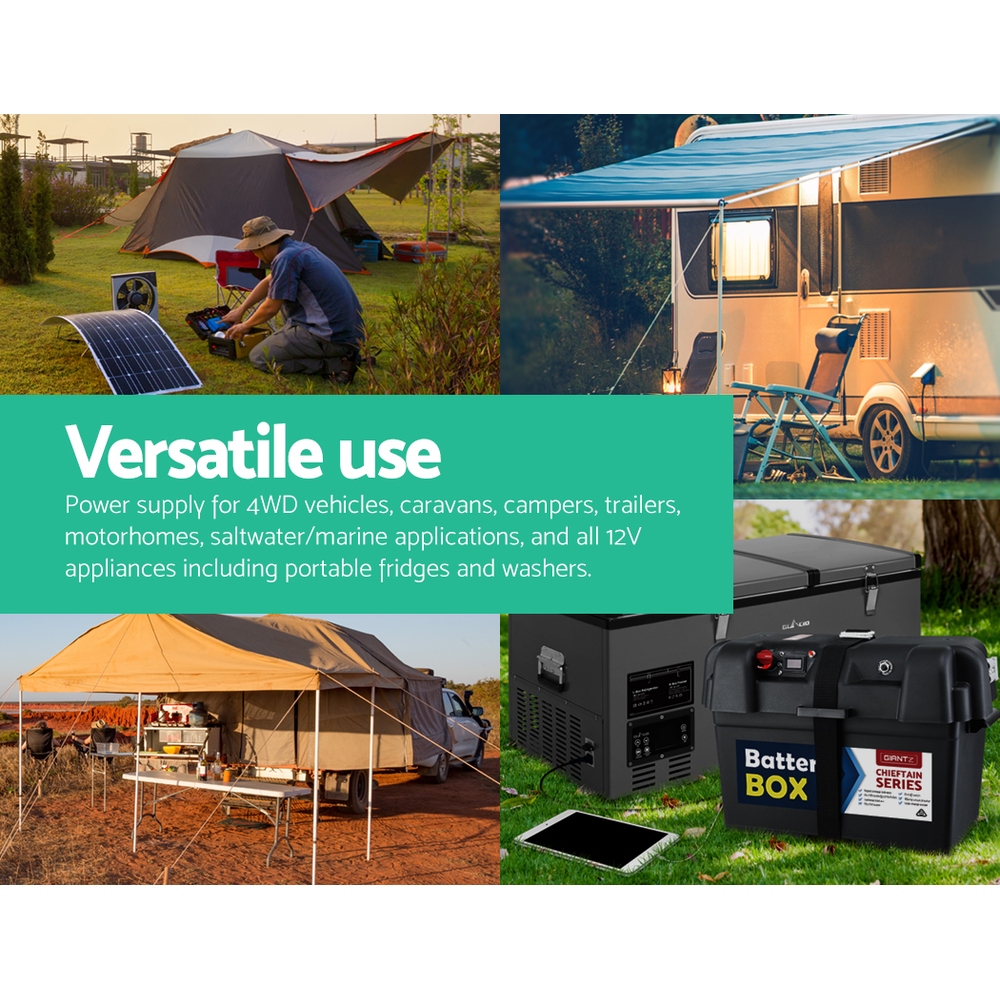 Giantz AGM Deep Cycle Battery 12V 135Ah Slim Box Portable Solar Caravan Camping - Image 6