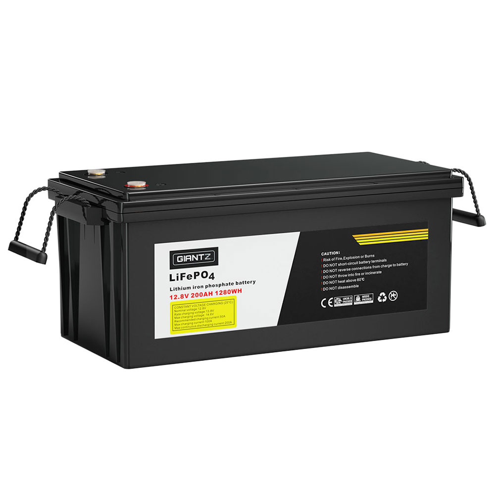 Giantz 12V 200Ah Lithium Battery LiFePO4 Deep Cycle Box Solar Caravan Camping - Image 1