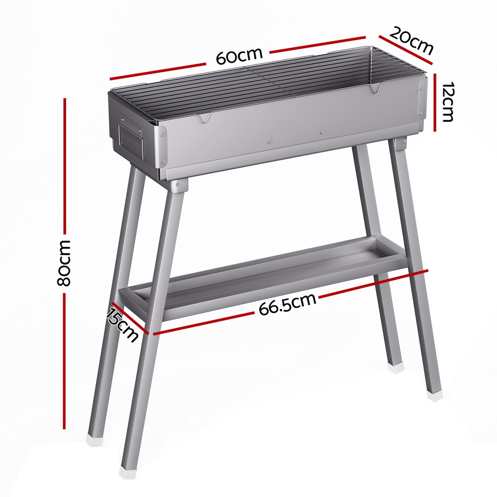 Grillz BBQ Grill Charcoal Smoker Portable Barbecue - Image 2