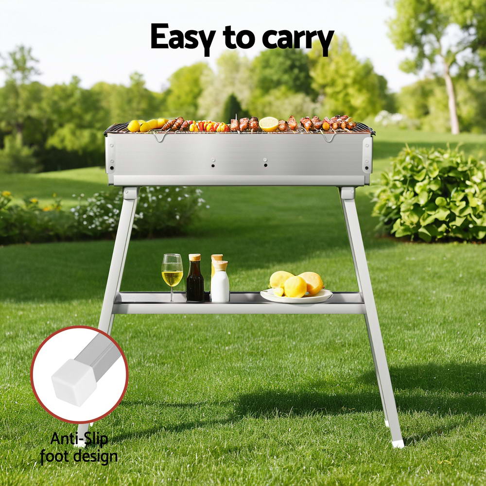 Grillz BBQ Grill Charcoal Smoker Portable Barbecue - Image 6