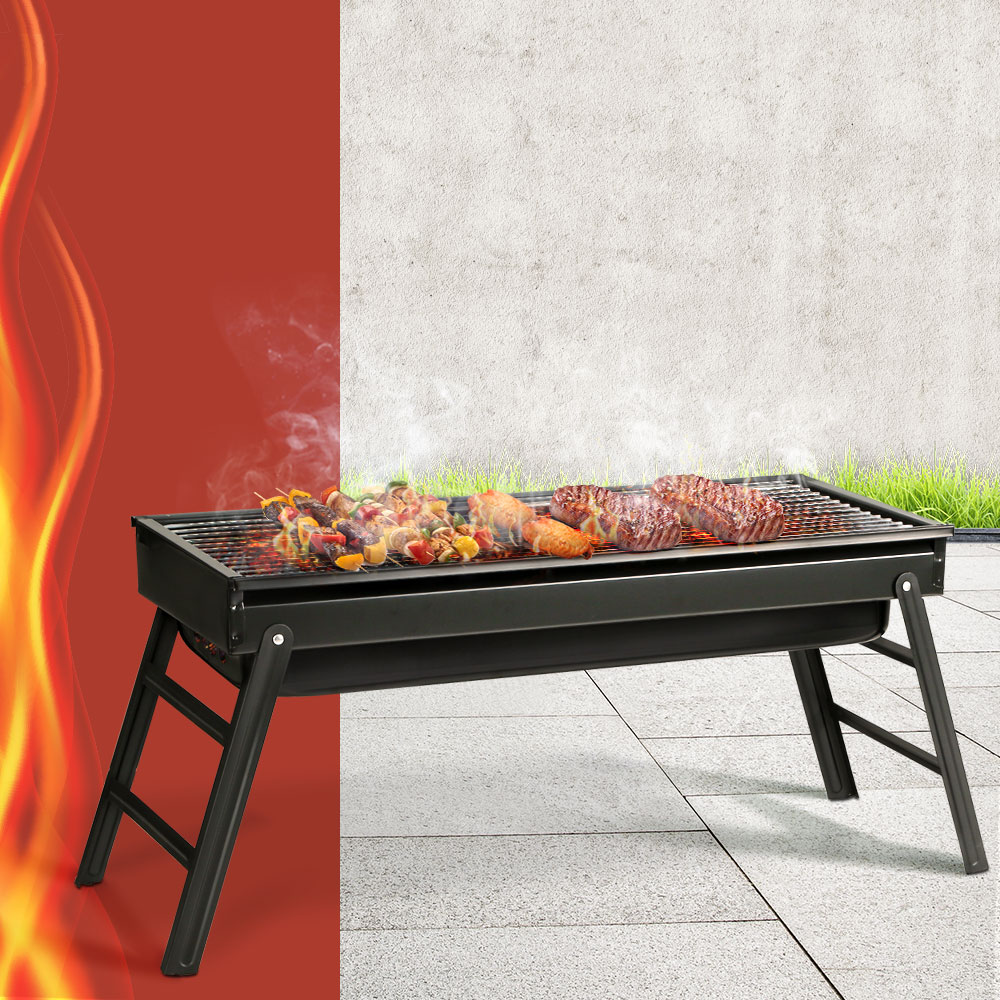 Grillz BBQ Grill Charcoal Smoker Foldable - Image 1