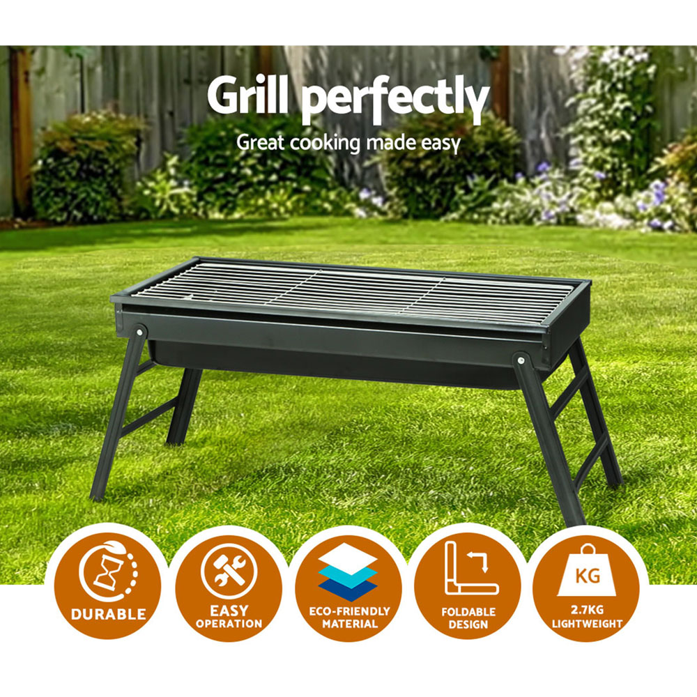 Grillz BBQ Grill Charcoal Smoker Foldable - Image 4